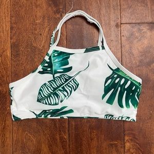 SHEIN Women’s Floral Bathing Suit Triangle Padded Top